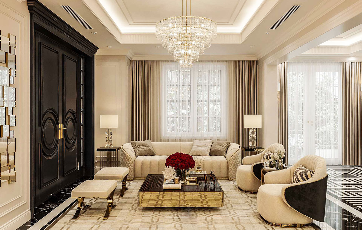 Thiết kế nội thất hiện đại Luxury